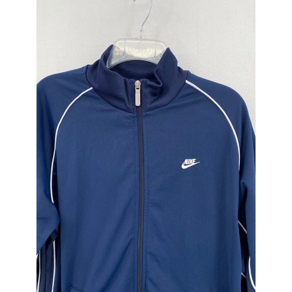Nike Other - Vintage Y2K Nike Jacket Size Medium Blue White Tracksuit Full‎ Zip Logo